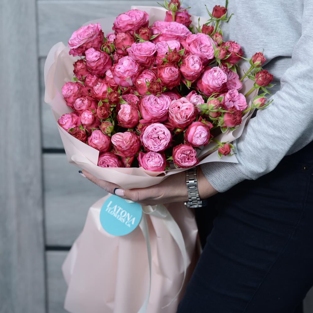 Букет из пионовидных роз